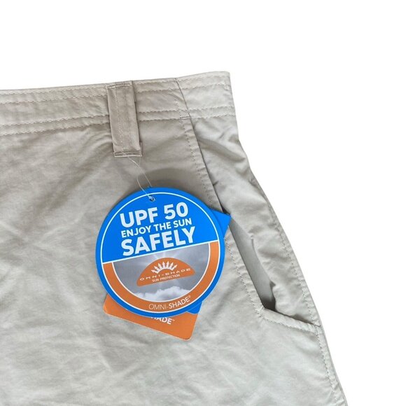 Columbia Cargo Shorts PFG Bahama 8" Inseam High RIse Omni-Shade Beige Mens XL - Picture 7 of 10